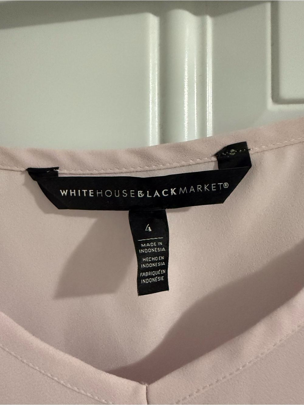 75. White House Black Market Lilac V-Neck Camisole with Adjustable Straps - Picture 2 of 6